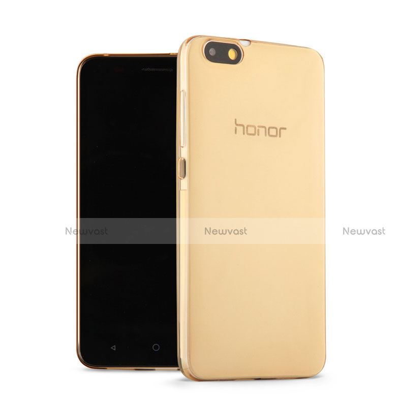 Ultra Slim Transparent TPU Soft Case for Huawei Honor 4X Gold