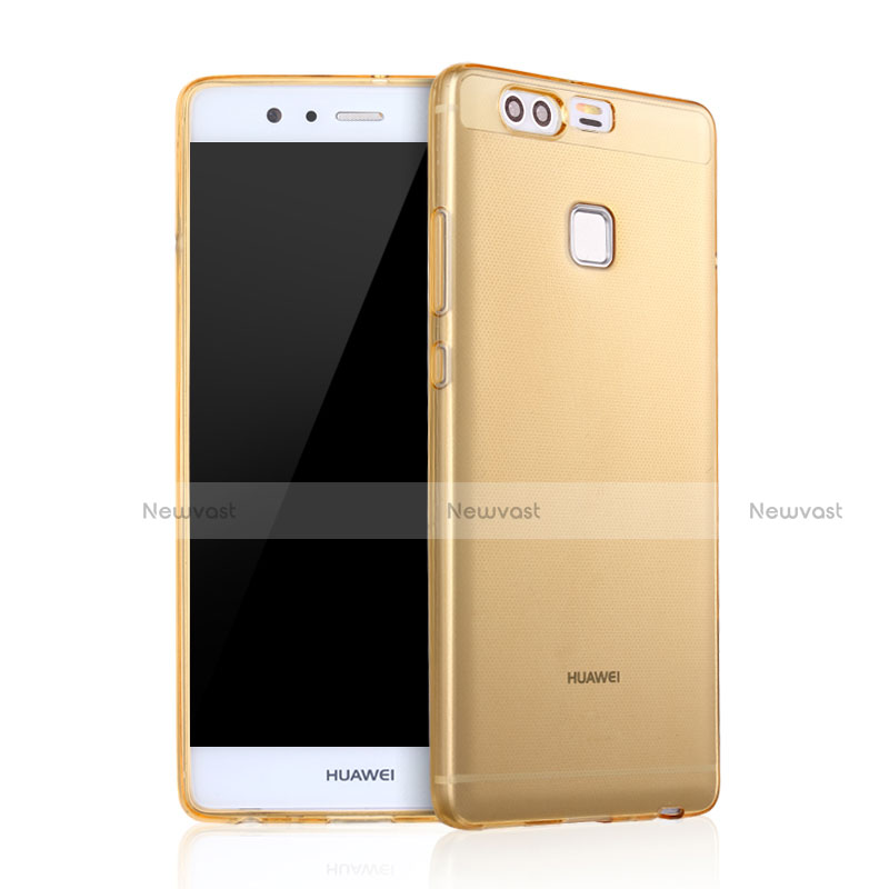 Ultra Slim Transparent TPU Soft Case for Huawei P9 Gold