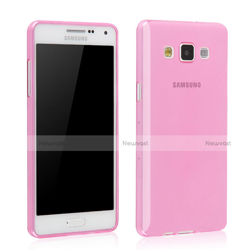 Ultra Slim Transparent TPU Soft Case for Samsung Galaxy Grand 3 G7200 Pink