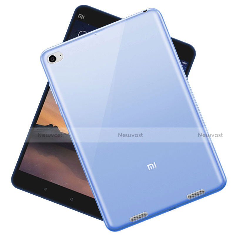 Ultra Slim Transparent TPU Soft Case for Xiaomi Mi Pad 2 Blue