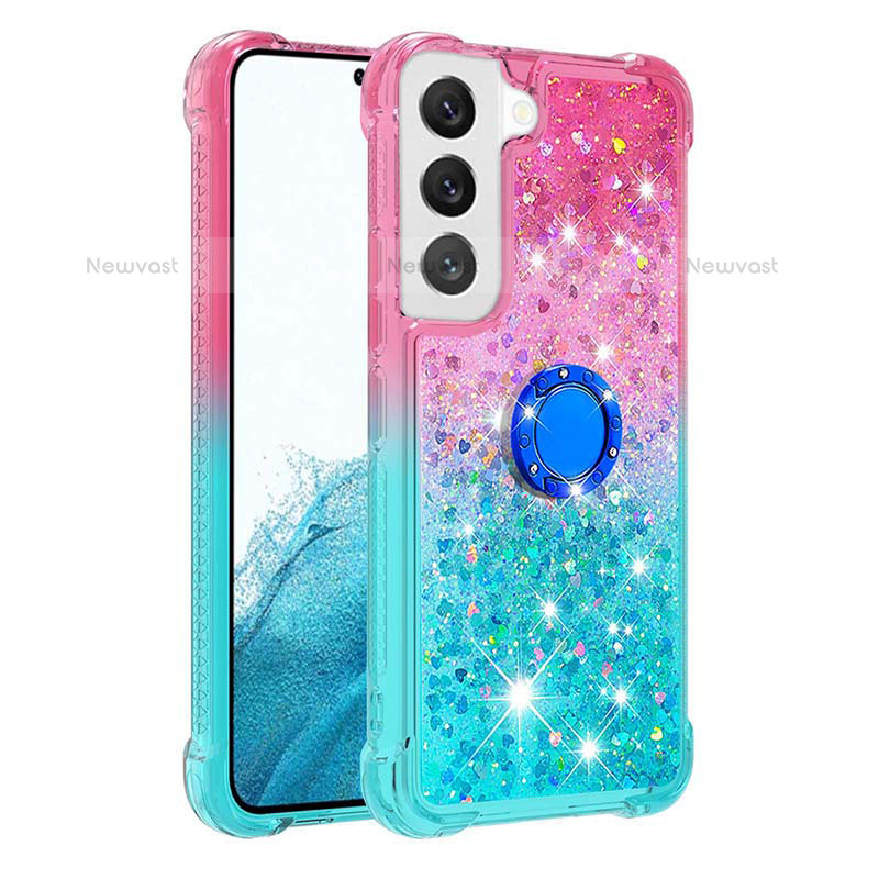 Ultra-thin Silicone Gel Gradient Soft Case Cover Y04B for Samsung Galaxy S21 FE 5G