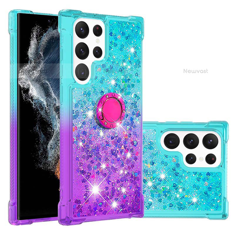 Ultra-thin Silicone Gel Gradient Soft Case Cover Y04B for Samsung Galaxy S23 Ultra 5G