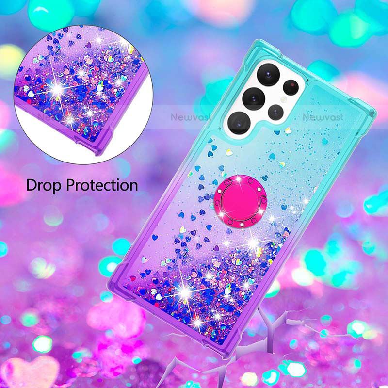 Ultra-thin Silicone Gel Gradient Soft Case Cover Y04B for Samsung Galaxy S23 Ultra 5G