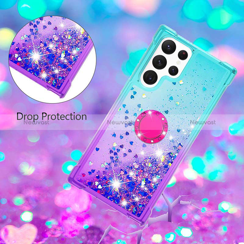 Ultra-thin Silicone Gel Gradient Soft Case Cover Y04B for Samsung Galaxy S24 Ultra 5G