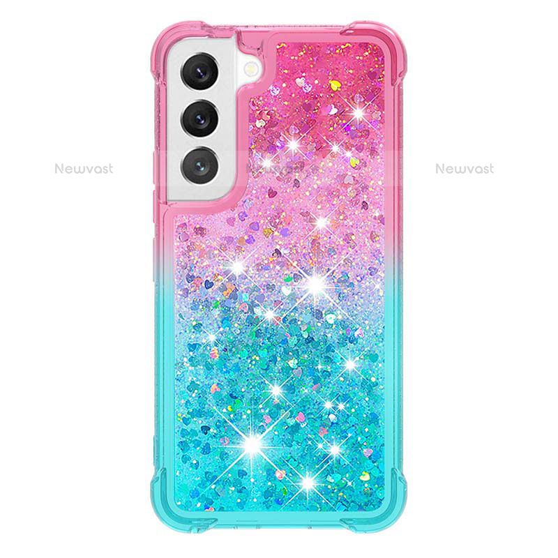 Ultra-thin Silicone Gel Gradient Soft Case Cover Y05B for Samsung Galaxy S22 Plus 5G