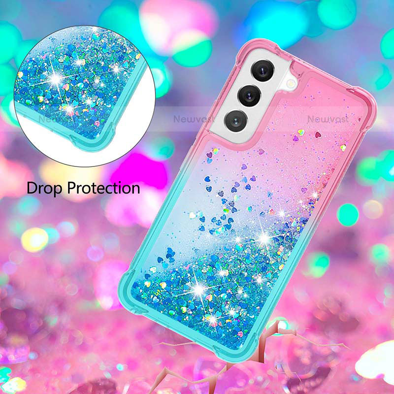 Ultra-thin Silicone Gel Gradient Soft Case Cover Y05B for Samsung Galaxy S22 Plus 5G