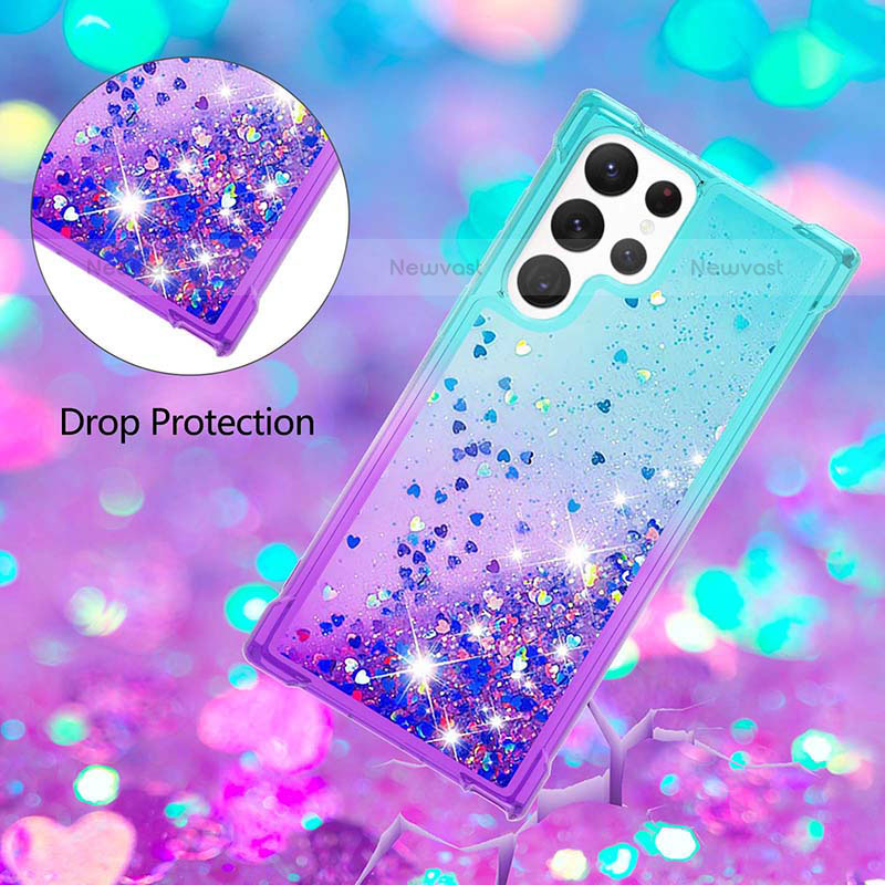 Ultra-thin Silicone Gel Gradient Soft Case Cover Y05B for Samsung Galaxy S22 Ultra 5G