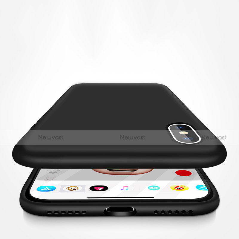 Ultra-thin Silicone Gel Soft Case 360 Degrees B02 for Apple iPhone Xs Black