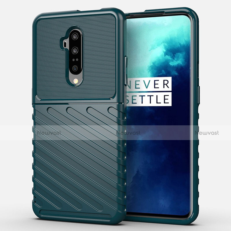 Ultra-thin Silicone Gel Soft Case 360 Degrees Cover A01 for OnePlus 7T Pro 5G Green