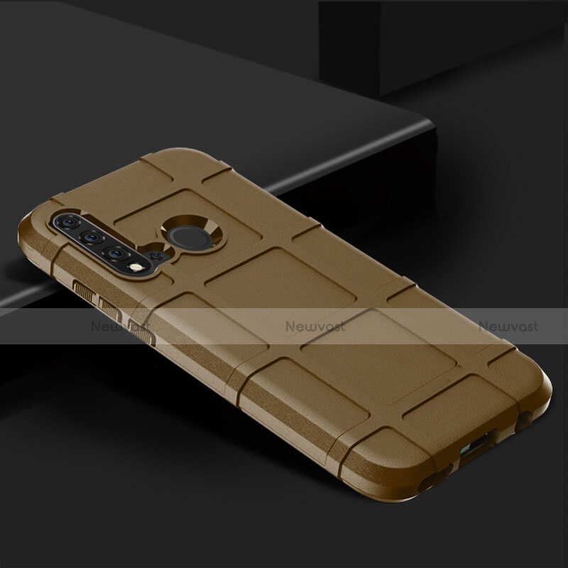 Ultra-thin Silicone Gel Soft Case 360 Degrees Cover C01 for Huawei P20 Lite (2019) Brown