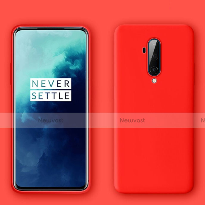 Ultra-thin Silicone Gel Soft Case 360 Degrees Cover C01 for OnePlus 7T Pro Red