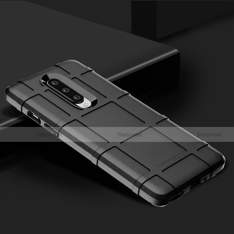 Ultra-thin Silicone Gel Soft Case 360 Degrees Cover C01 for OnePlus 8 Black