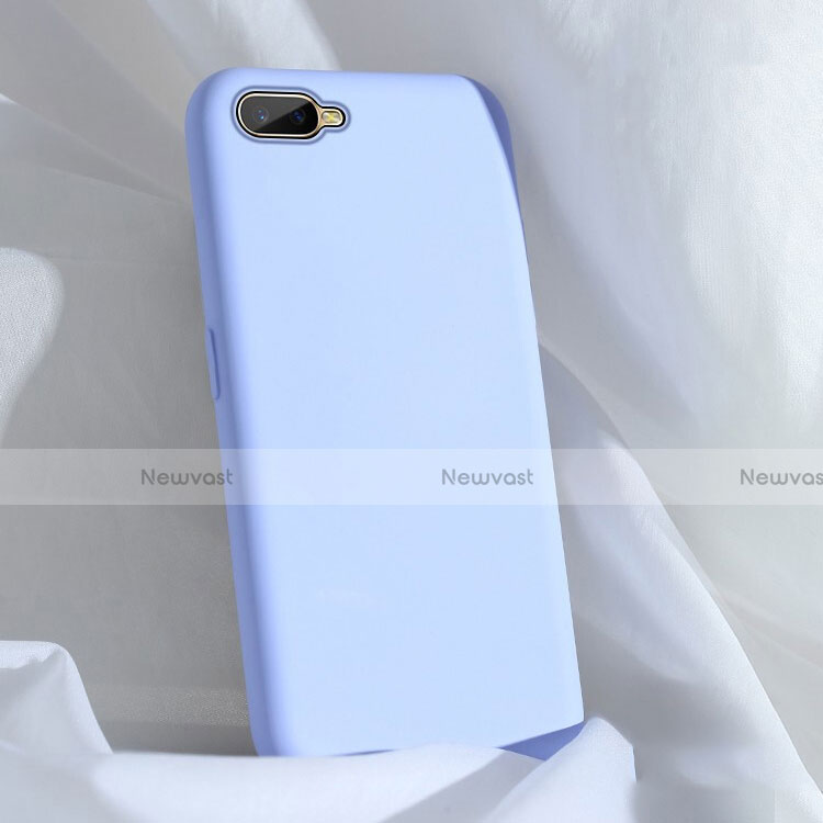 Ultra-thin Silicone Gel Soft Case 360 Degrees Cover C01 for Oppo K1 Sky Blue