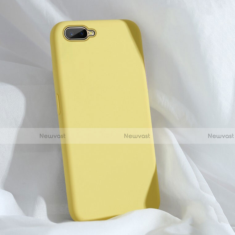 Ultra-thin Silicone Gel Soft Case 360 Degrees Cover C01 for Oppo K1 Yellow