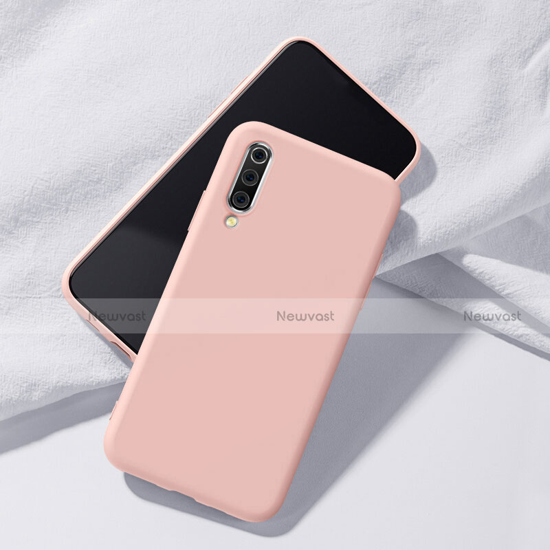 Ultra-thin Silicone Gel Soft Case 360 Degrees Cover C01 for Samsung Galaxy A70 Pink