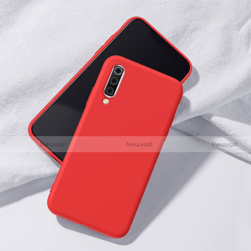 Ultra-thin Silicone Gel Soft Case 360 Degrees Cover C01 for Samsung Galaxy A70 Red