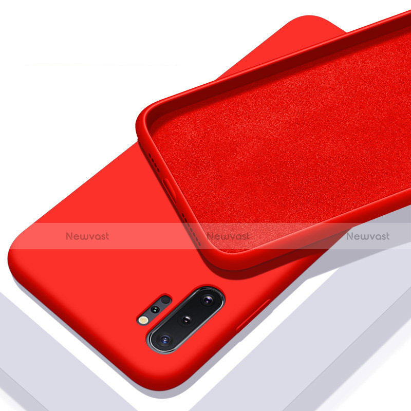 Ultra-thin Silicone Gel Soft Case 360 Degrees Cover C01 for Samsung Galaxy Note 10 Plus Red