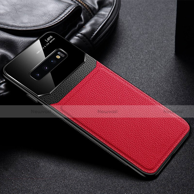 Ultra-thin Silicone Gel Soft Case 360 Degrees Cover C01 for Samsung Galaxy S10 5G Red