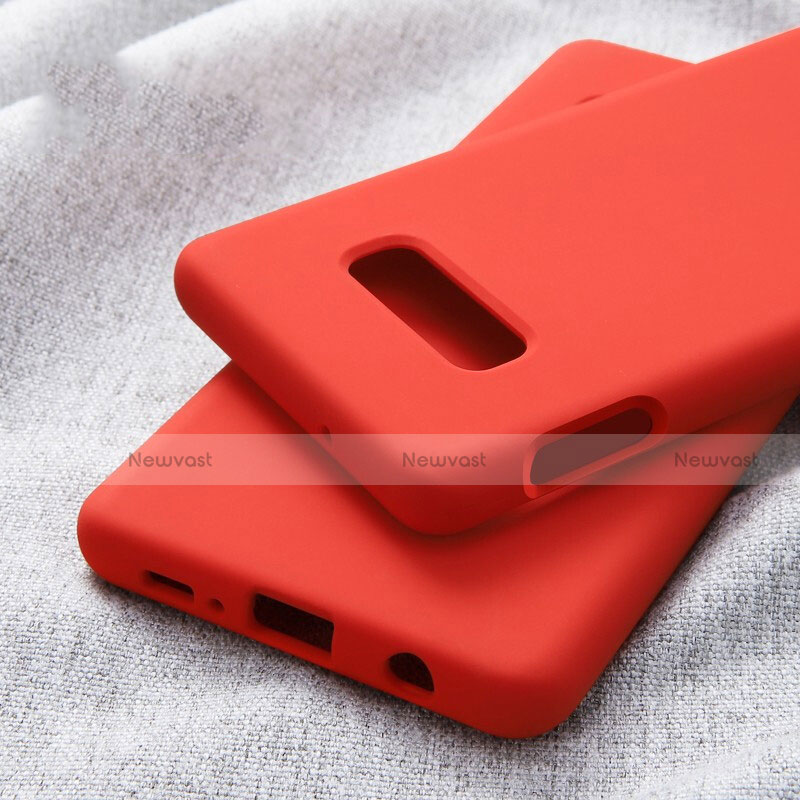 Ultra-thin Silicone Gel Soft Case 360 Degrees Cover C01 for Samsung Galaxy S10e Red