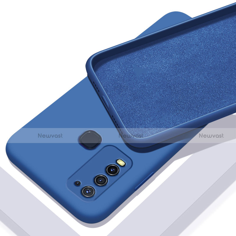 Ultra-thin Silicone Gel Soft Case 360 Degrees Cover C01 for Vivo Y50 Blue