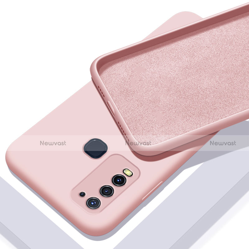 Ultra-thin Silicone Gel Soft Case 360 Degrees Cover C01 for Vivo Y50 Pink