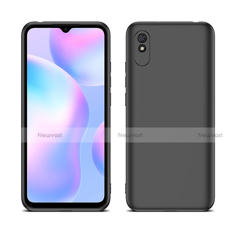 Ultra-thin Silicone Gel Soft Case 360 Degrees Cover C01 for Xiaomi Redmi 9A Black