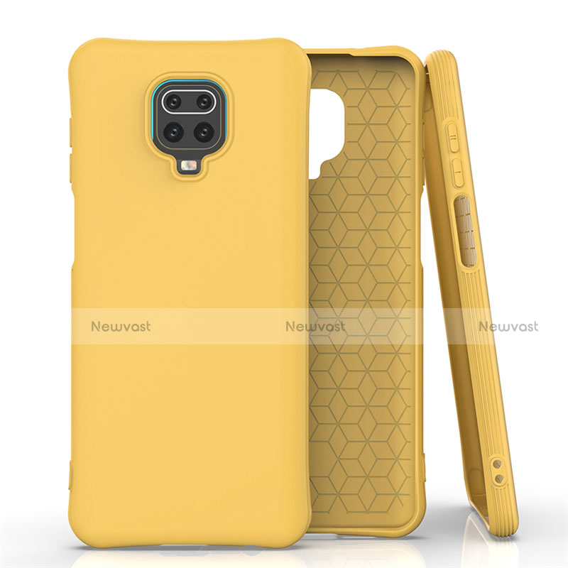 Ultra-thin Silicone Gel Soft Case 360 Degrees Cover C01 for Xiaomi Redmi Note 9 Pro Max Yellow