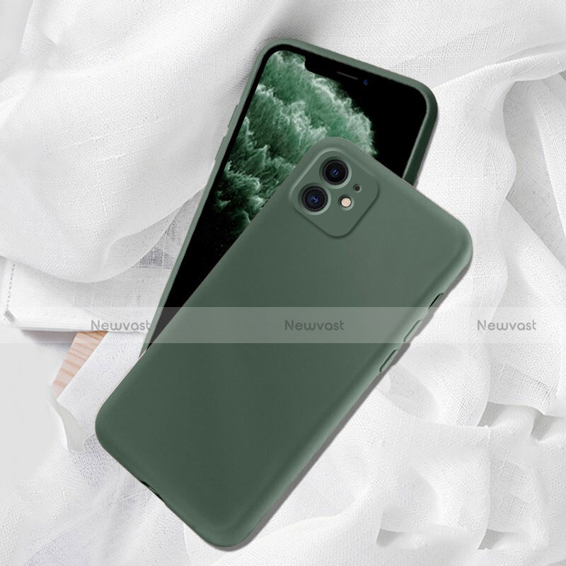 Ultra-thin Silicone Gel Soft Case 360 Degrees Cover C02 for Apple iPhone 11 Green