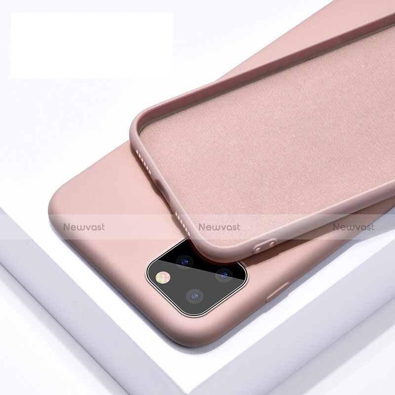 Ultra-thin Silicone Gel Soft Case 360 Degrees Cover C02 for Apple iPhone 11 Pro Max Pink