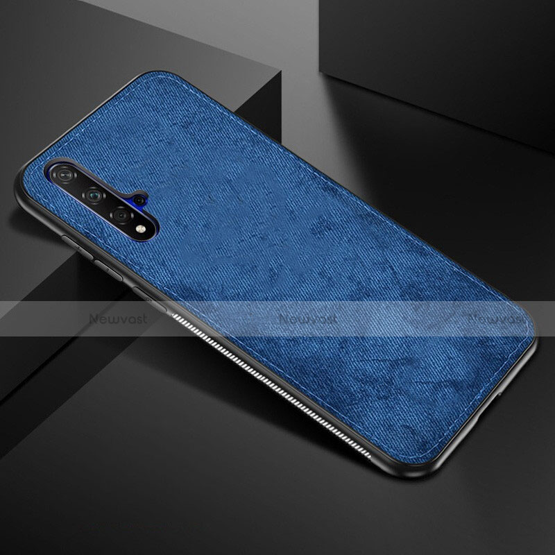 Ultra-thin Silicone Gel Soft Case 360 Degrees Cover C02 for Huawei Honor 20S Blue