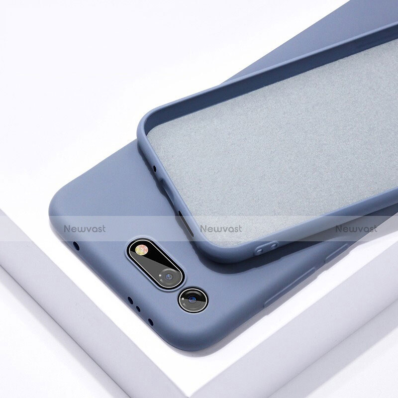 Ultra-thin Silicone Gel Soft Case 360 Degrees Cover C02 for Huawei Honor V20 Blue