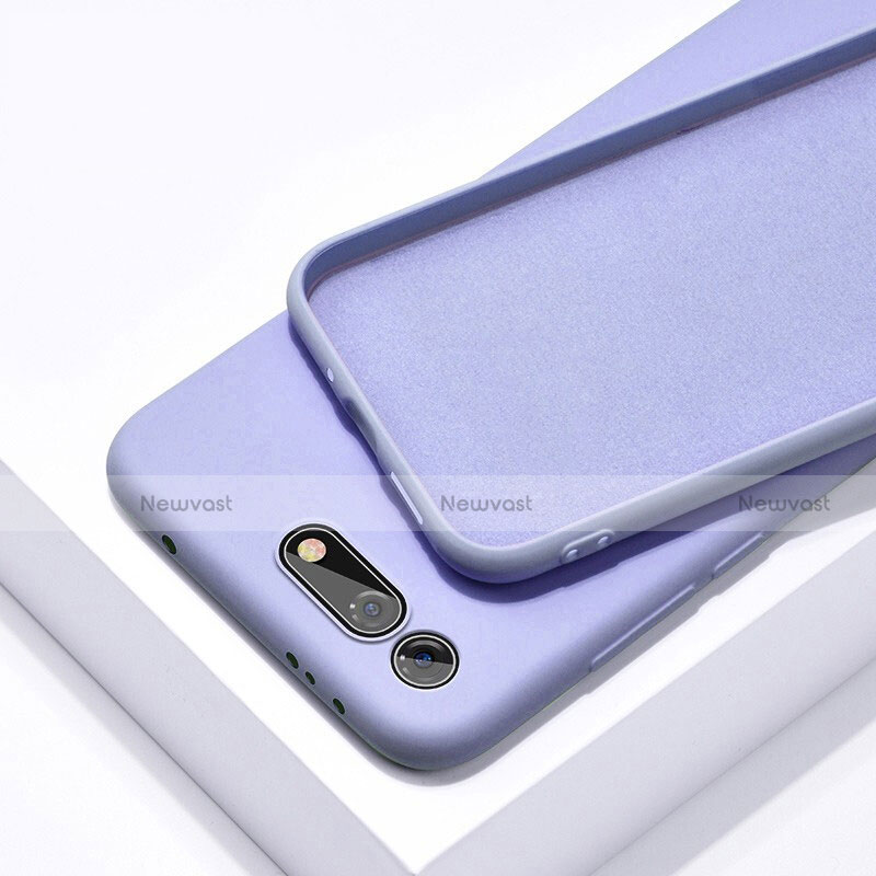 Ultra-thin Silicone Gel Soft Case 360 Degrees Cover C02 for Huawei Honor V20 Purple