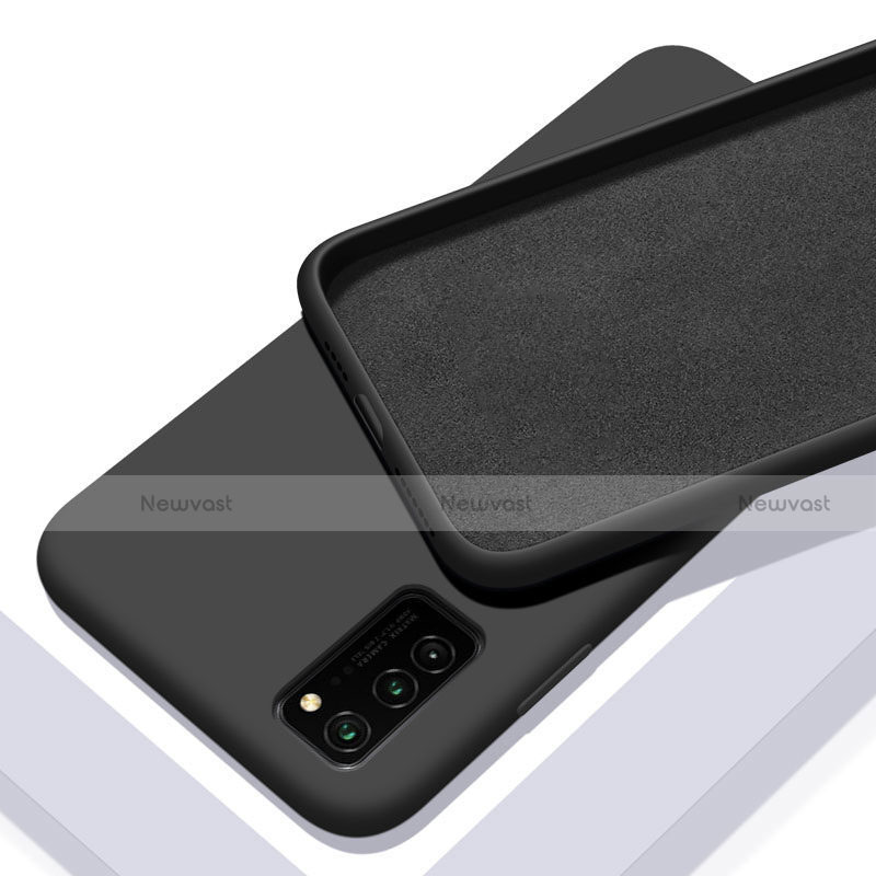 Ultra-thin Silicone Gel Soft Case 360 Degrees Cover C02 for Huawei Honor V30 5G Black