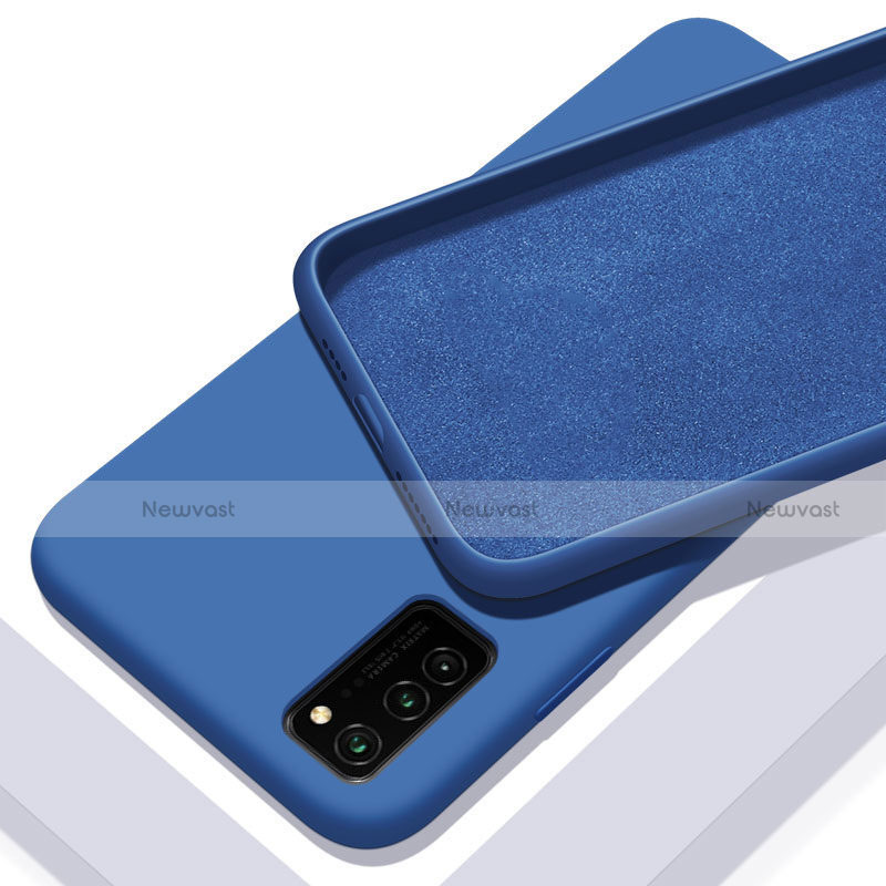 Ultra-thin Silicone Gel Soft Case 360 Degrees Cover C02 for Huawei Honor V30 5G Blue