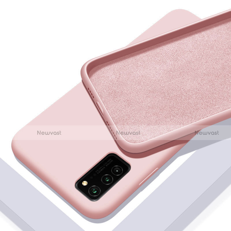 Ultra-thin Silicone Gel Soft Case 360 Degrees Cover C02 for Huawei Honor V30 5G Pink