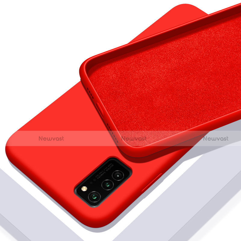 Ultra-thin Silicone Gel Soft Case 360 Degrees Cover C02 for Huawei Honor V30 5G Red