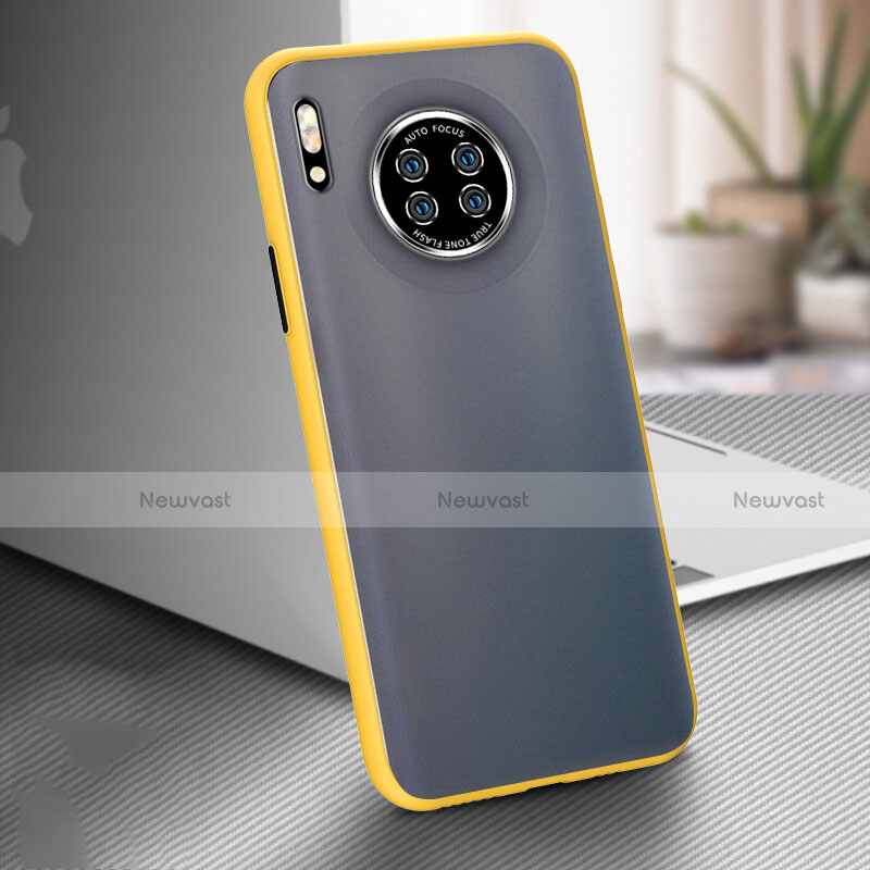 Ultra-thin Silicone Gel Soft Case 360 Degrees Cover C02 for Huawei Mate 30 5G Yellow