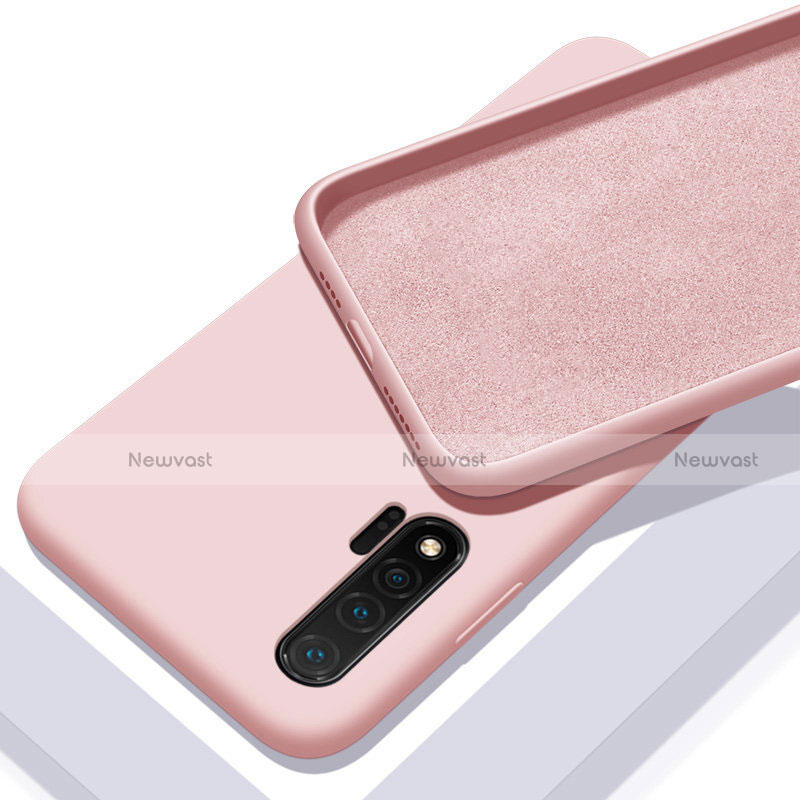 Ultra-thin Silicone Gel Soft Case 360 Degrees Cover C02 for Huawei Nova 6 Pink