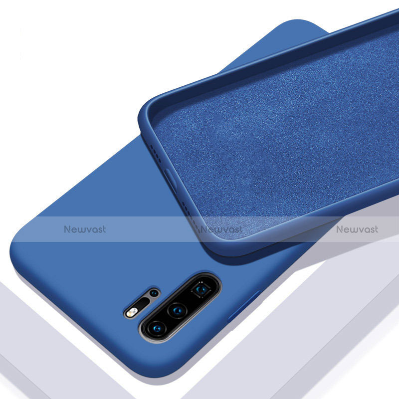 Ultra-thin Silicone Gel Soft Case 360 Degrees Cover C02 for Huawei P30 Pro New Edition Blue