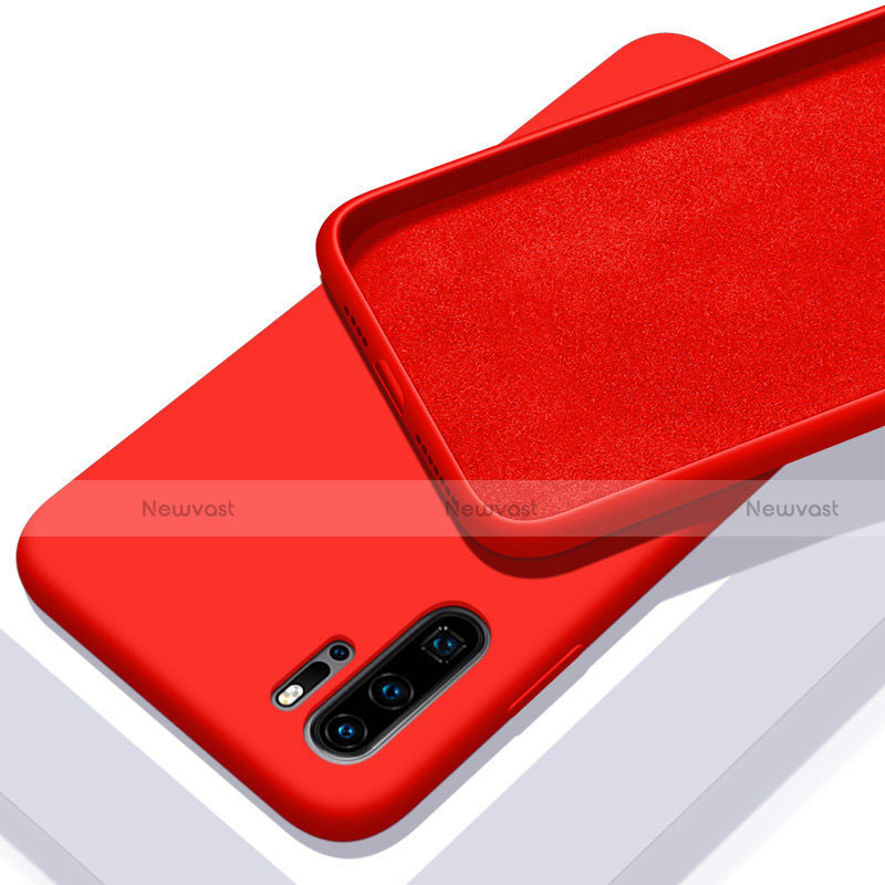 Ultra-thin Silicone Gel Soft Case 360 Degrees Cover C02 for Huawei P30 Pro Red