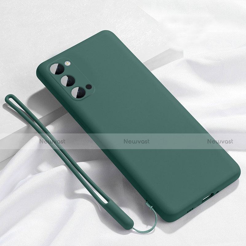 Ultra-thin Silicone Gel Soft Case 360 Degrees Cover C02 for Oppo Reno4 5G