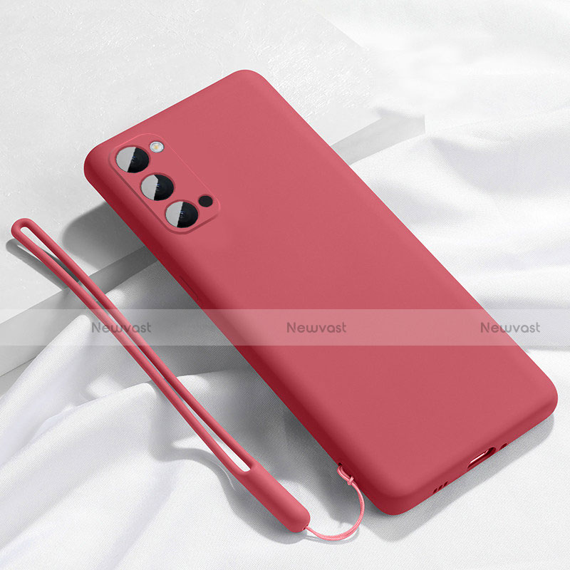 Ultra-thin Silicone Gel Soft Case 360 Degrees Cover C02 for Oppo Reno4 Pro 5G