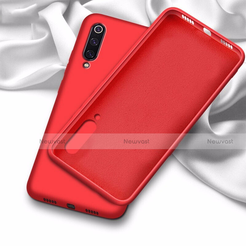 Ultra-thin Silicone Gel Soft Case 360 Degrees Cover C02 for Samsung Galaxy A70 Red