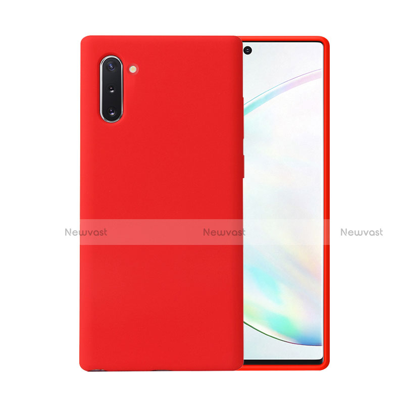 Ultra-thin Silicone Gel Soft Case 360 Degrees Cover C02 for Samsung Galaxy Note 10 5G Red