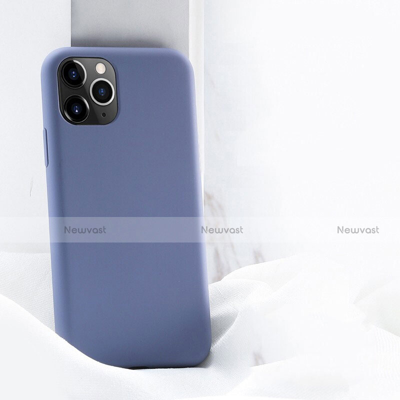 Ultra-thin Silicone Gel Soft Case 360 Degrees Cover C03 for Apple iPhone 11 Pro Max Purple