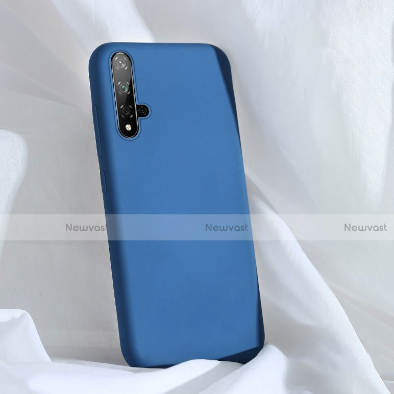 Ultra-thin Silicone Gel Soft Case 360 Degrees Cover C03 for Huawei Nova 5 Blue