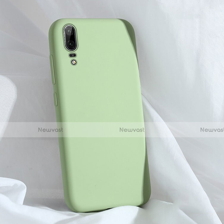 Ultra-thin Silicone Gel Soft Case 360 Degrees Cover C03 for Huawei P20 Green