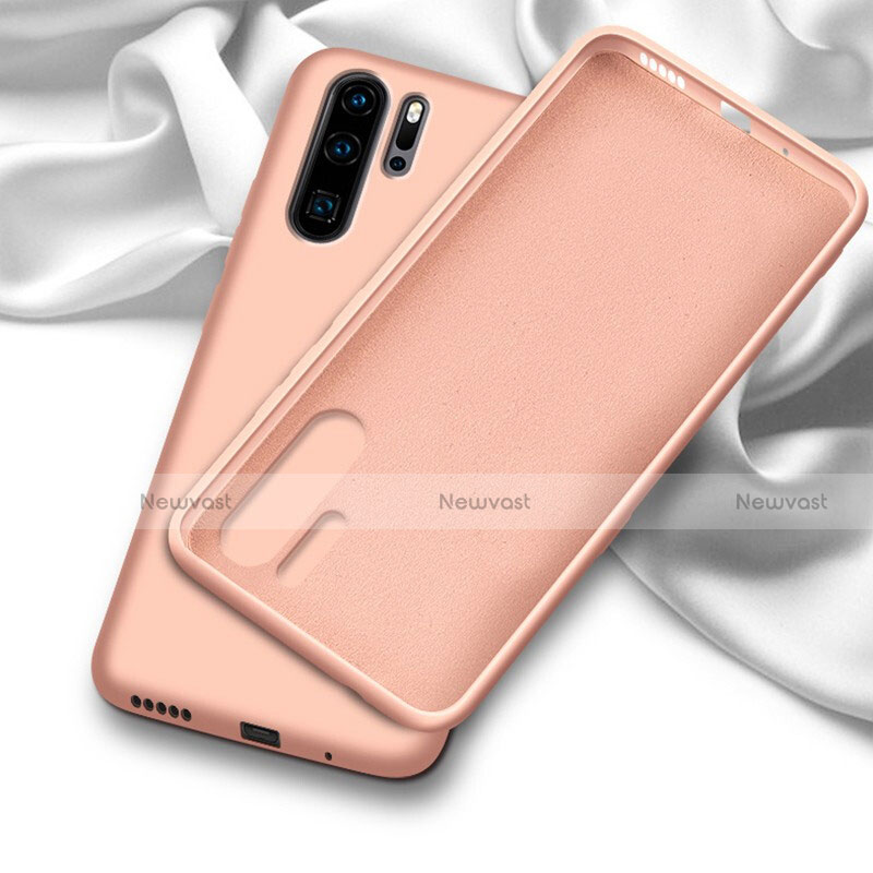 Ultra-thin Silicone Gel Soft Case 360 Degrees Cover C03 for Huawei P30 Pro New Edition Orange