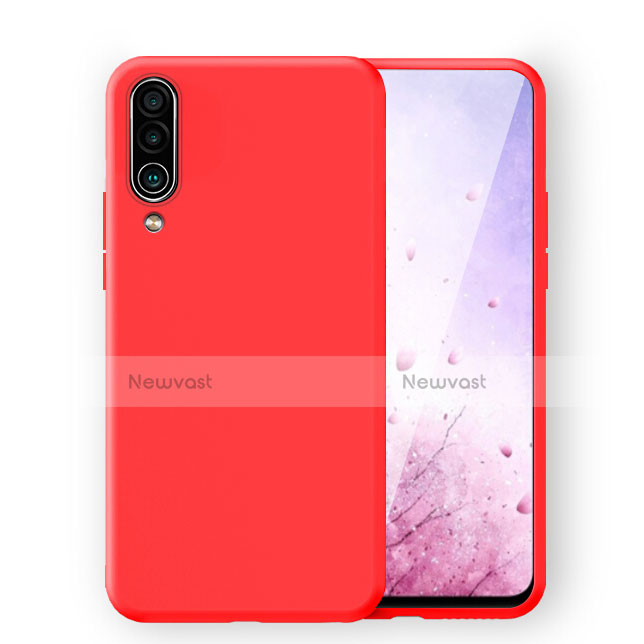 Ultra-thin Silicone Gel Soft Case 360 Degrees Cover C03 for Samsung Galaxy A70 Red