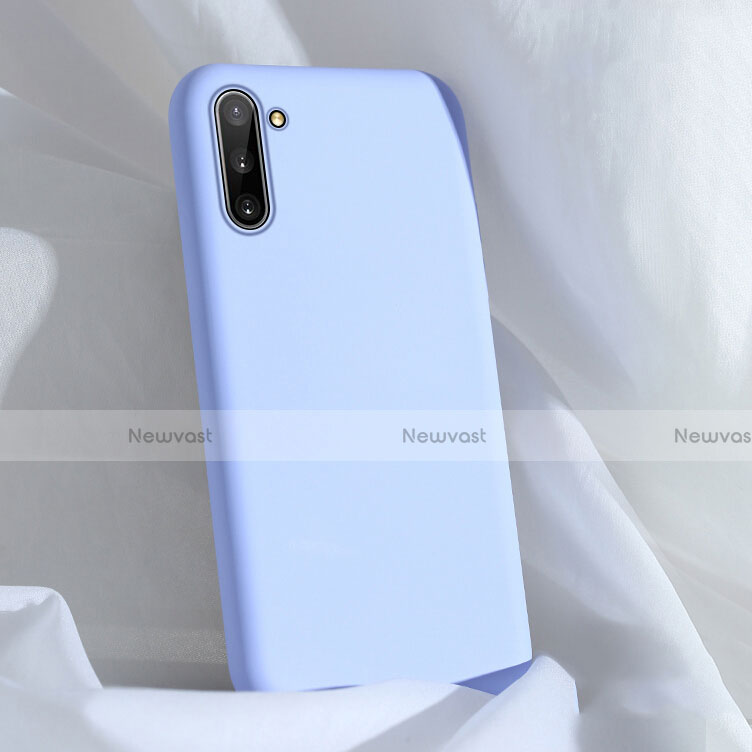 Ultra-thin Silicone Gel Soft Case 360 Degrees Cover C03 for Samsung Galaxy Note 10 5G Sky Blue